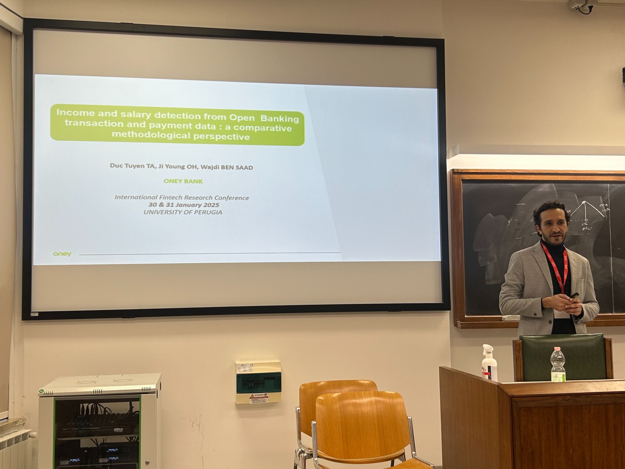 Wajdi Ben Saad speaking at the University of Perugia in 2025